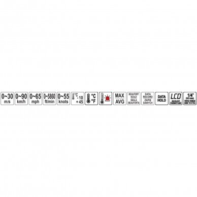 Vėjo greičio ir temperatūros matuoklis 4